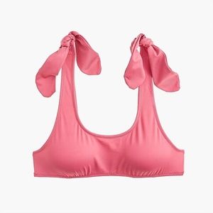 J.Crew Playa Nantucket tie-shoulder bikini top